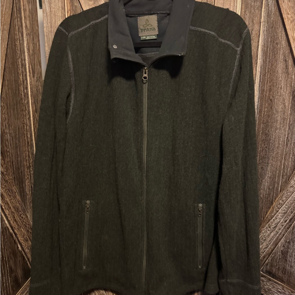 Prana Olive Full-Zip Jacket